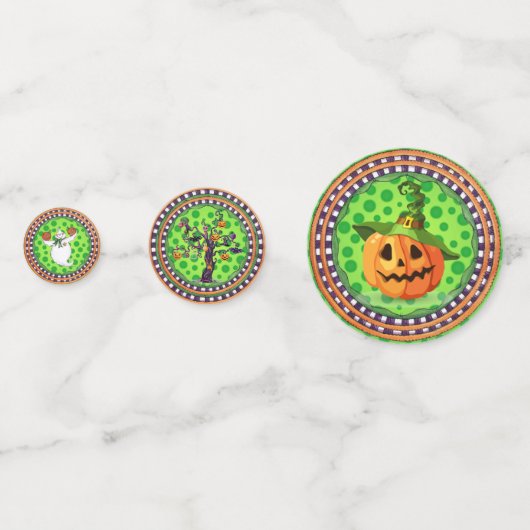 Halloween Feest Tafel Confetti (Voorkanten)