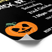 Halloween-feest thema-evenement poster (Hoek)