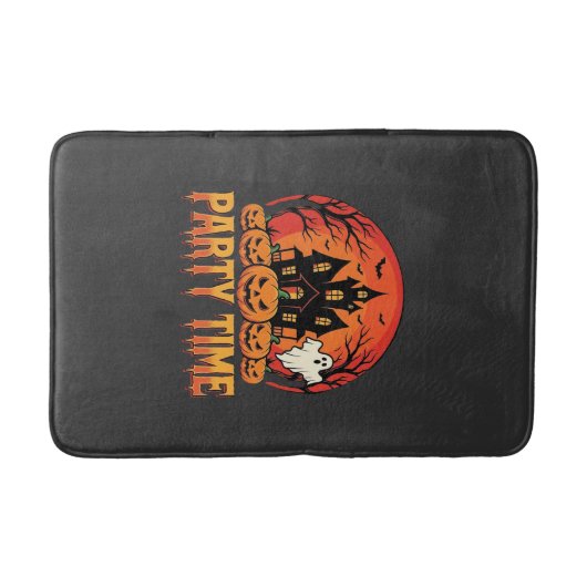 Halloween Feest Tijd Geest Pompoen Ontwerp_1 Badmat (Voorkant)