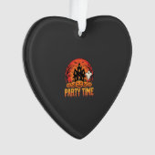 Halloween Feest Tijd Geest Pompoen Ontwerp_1 Ornament (voorkant)