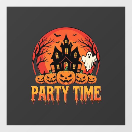 Halloween Feest Tijd Geest Pompoen Ontwerp_1 Raamsticker (Vel)