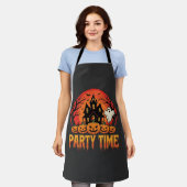 Halloween Feest Tijd Geest Pompoen Ontwerp_1 Schort (Gedragen)