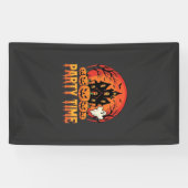 Halloween Feest Tijd Geest Pompoen Ontwerp_1 Spandoek (Horizontaal)
