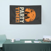 Halloween Feest Tijd Heks Ketel Design_1 Spandoek (Beurs)