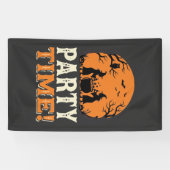 Halloween Feest Tijd Heks Ketel Design_1 Spandoek (Horizontaal)