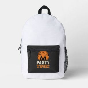 Halloween Feest Tijd Heks Ketel Ontwerp_1 Bedrukte Rugzak