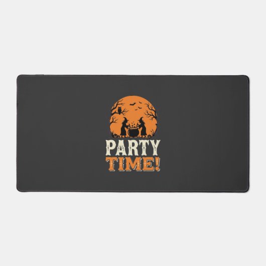 Halloween Feest Tijd Heks Ketel Ontwerp_1 Bureaumat (Voorkant)