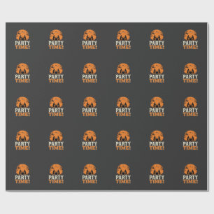 Halloween Feest Tijd Heks Ketel Ontwerp_1 Cadeaupapier