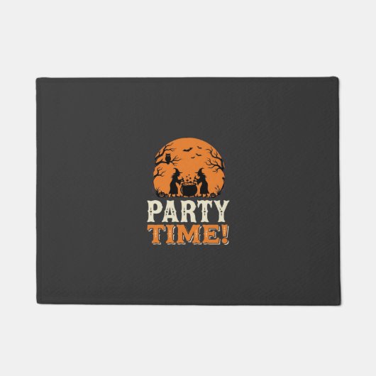 Halloween Feest Tijd Heks Ketel Ontwerp_1 Deurmat (Voorkant)