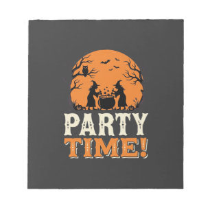Halloween Feest Tijd Heks Ketel Ontwerp_1 Notitieblok