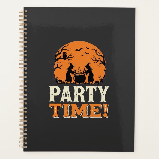 Halloween Feest Tijd Heks Ketel Ontwerp_1 Planner (Voorkant)