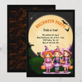 Halloween feest Trick or treat Kaart (Voorkant / Achterkant)