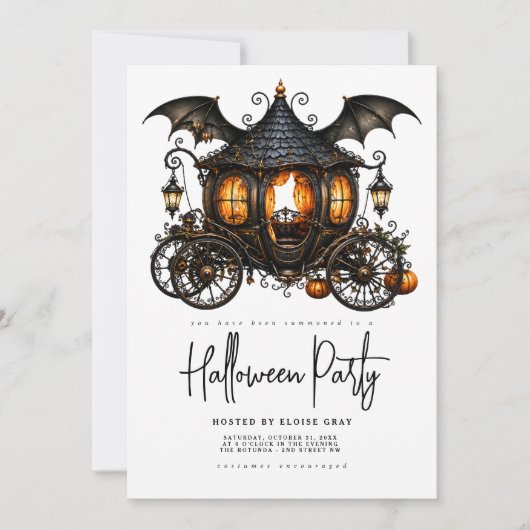 Halloween-feest uitnodiging (Voorkant)