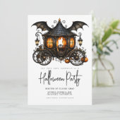 Halloween-feest uitnodiging (Staand voorkant)