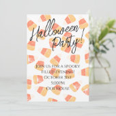 Halloween Feest Uitnodiging (Staand voorkant)