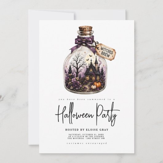 Halloween-feest uitnodiging (Voorkant)