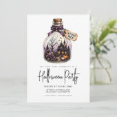 Halloween-feest uitnodiging (Staand voorkant)