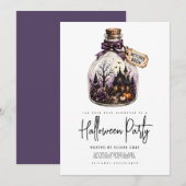 Halloween-feest uitnodiging (Voorkant / Achterkant)