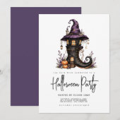 Halloween-feest uitnodiging (Voorkant / Achterkant)