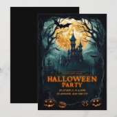 Halloween feest  uitnodiging (Voorkant / Achterkant)