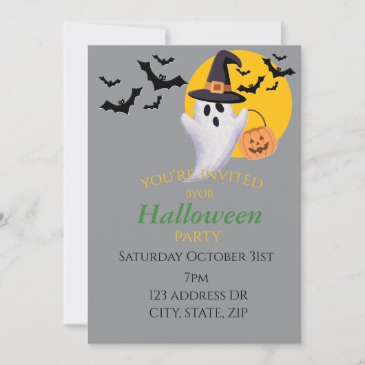 Halloween-feest uitnodiging (Voorkant)