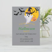Halloween-feest uitnodiging (Staand voorkant)