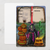HALLOWEEN FEEST UITNODIGING (Voorkant / Achterkant)