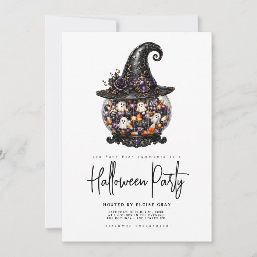 Halloween-feest uitnodiging (Voorkant)