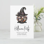 Halloween-feest uitnodiging (Staand voorkant)