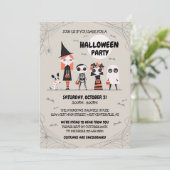 Halloween-feest uitnodiging (Staand voorkant)