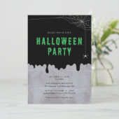 Halloween Feest Uitnodiging (Staand voorkant)