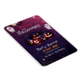 Halloween-feest uitnodiging, Horror-feest Hallowee Magneet (Rechterzijde)