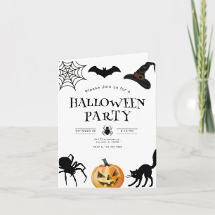 Halloween-feest uitnodiging, Kinderen griezelige n