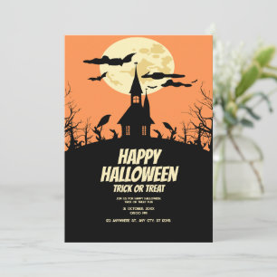 Halloween-feest uitnodiging, Kinderen griezelige n Kaart