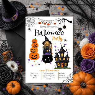 Halloween-feest uitnodiging met schedels