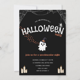 Halloween-feest uitnodiging | Schattig spookachtig