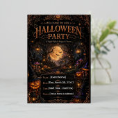 Halloween-feest uitnodiging template | Bewerkbare (Staand Voorkant)