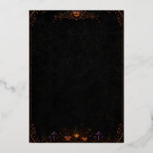 Halloween-feest uitnodiging template | Bewerkbare (Achterkant)