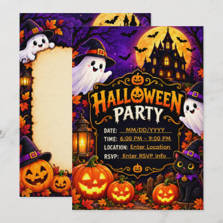 Halloween-feest uitnodiging template | Premium Spu