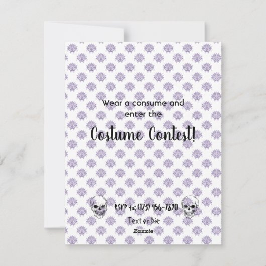 Halloween Feest Uitnodiging v1 (Achterkant)