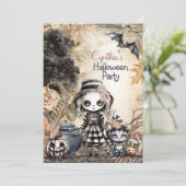 HALLOWEEN FEEST UITNODIGINGEN (Staand voorkant)
