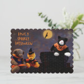 Halloween Feest Uitnodigingen (Staand voorkant)