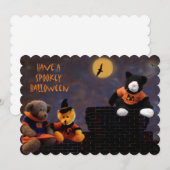 Halloween Feest Uitnodigingen (Voorkant / Achterkant)