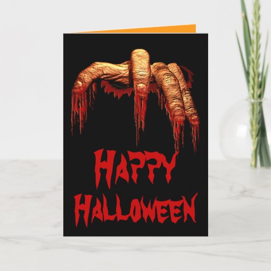 Halloween Feest Uitnodigingen Zombie Horror Kaarte (Voorkant)
