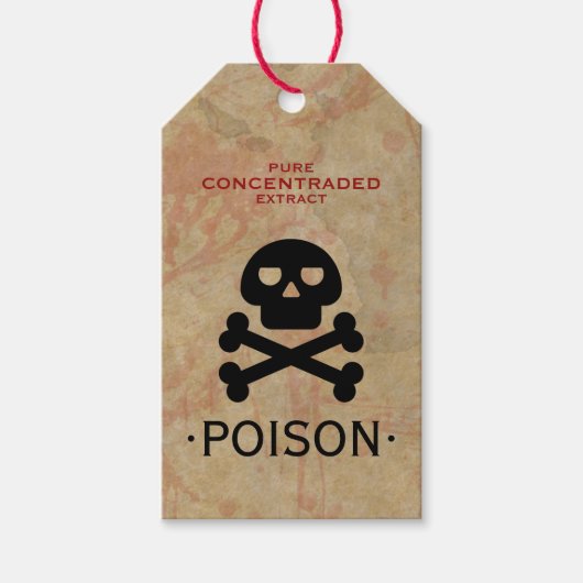 Halloween Feest Vergif Cadeaulabel (Voorkant)