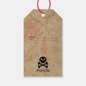 Halloween Feest Vergif Cadeaulabel (Achterkant)
