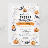 Halloween feest verjaardagsfeest uitnodiging (Voorkant)