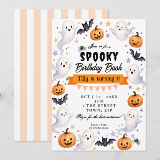 Halloween feest verjaardagsfeest uitnodiging