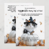 🐈‍⬛Halloween feest vol plezier Kaart (Voorkant / Achterkant)
