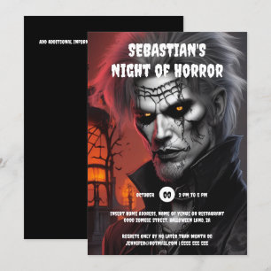 Halloween feest volwassenen gotische vampier man t kaart